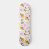 Bärenmuster, Teddybären, Niedliche Bären, Sterne Skateboard (Vorderseite)