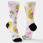 Bärenmuster, Teddybären, Niedliche Bären, Sterne Socken (Gewinkelt)