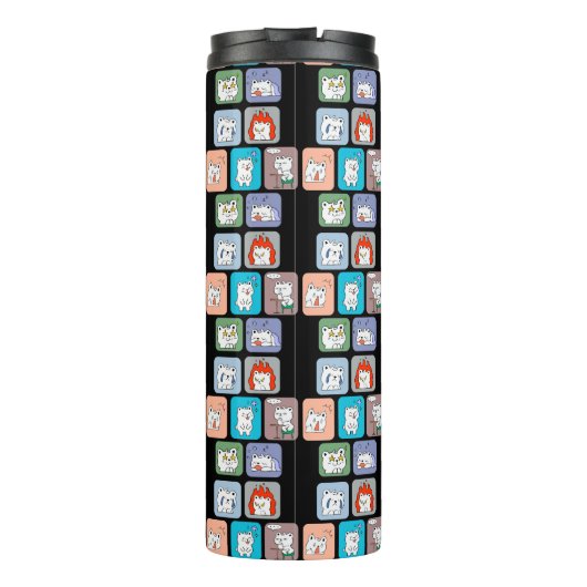 Bärenmuster Thermosbecher (Rückseite)