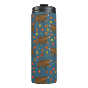 Bärenmuster Thermosbecher