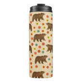 Bärenmuster Thermosbecher (Vorderseite)