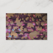 Bärenmuster Visitenkarte (Vorderseite)