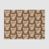 Bärenmuster Woodland Babydusche Papier (Vorderseite)