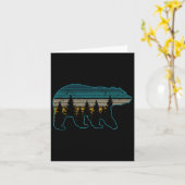 BärenNatur Grizzlybräune Schwarzer Bär Wandern Karte (Gelbe Blume)