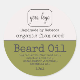 Bärenöl ergänzen Ihr Logo Runder Aufkleber