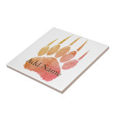 Bärenpaardruck mit Individuelle Name Fliese (Seite)