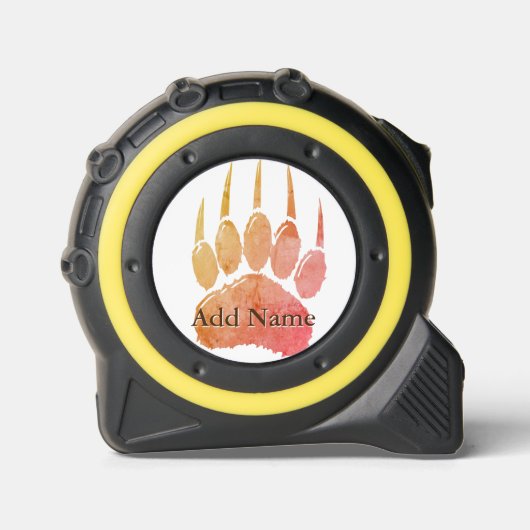 Bärenpaardruck mit Individuelle Name Maßband (Vorderseite)