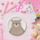 Bärenpapier-Teller Kinderdusche Woodland Tiere Pappteller (Party)