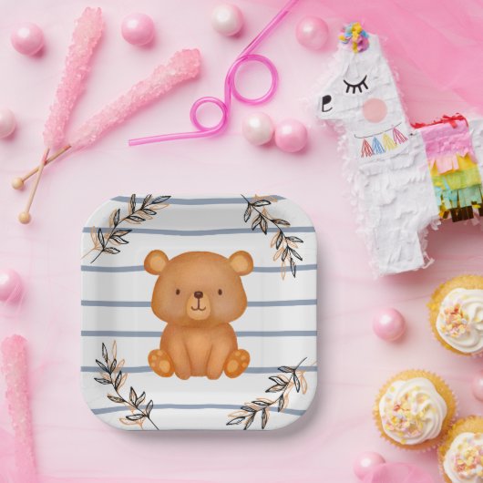 Bärenpapierplatte Pappteller (Party)