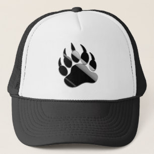 Bärenpaw aus schwarzem Stahl - Hut Truckerkappe