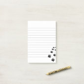 Bärenpaw-Druck Post-it Klebezettel (Auf Schreibtisch)