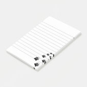 Bärenpaw-Druck Post-it Klebezettel (angewinkelt)