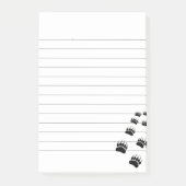 Bärenpaw-Druck Post-it Klebezettel (Vorderseite)