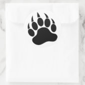 Bärenpaw/Klaw in Schwarz/Weiß - Aufkleber (Tasche)