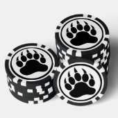 Bärenpaw-Pommes frites und Poker Pokerchips (Stapel)