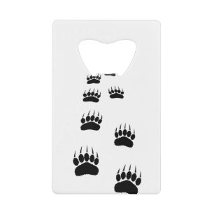 Bärenpaw Print Geldbeutel Flaschenöffner