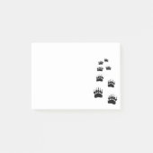 Bärenpaw Print Post-it Klebezettel (Vorderseite)