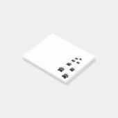 Bärenpaw Print Post-it Klebezettel (angewinkelt)