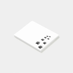 Bärenpaw Print Post-it Klebezettel