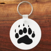 Bärenpaw Print Schlüsselanhänger (Vorderseite)