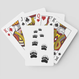 Bärenpaw Print Spielkarten