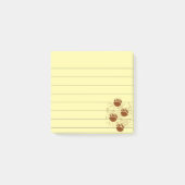 Bärenpaw-Prints Unruhestifter Hintergrund 3x3 Post-it Klebezettel (Vorderseite)