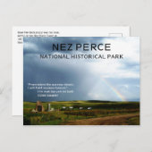 Bärenpaw-Schlachtfeld, Nez Perce HIstorical Park Postkarte (Vorne/Hinten)