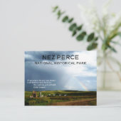 Bärenpaw-Schlachtfeld, Nez Perce HIstorical Park Postkarte (Stehend Vorderseite)