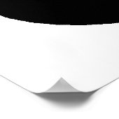 Bärenpaw-Silhouette Poster (Ecke)