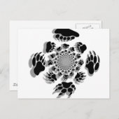 Bärenpaws Postkarte (Vorne/Hinten)