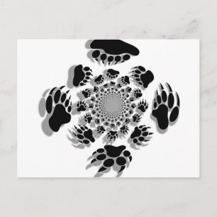 Bärenpaws Postkarte