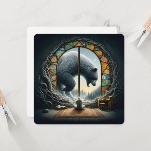 Bärenperspektive Karte (Vorderseite/Rückseite Beispiel)