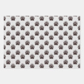 Bärenpfähle, Twigs, Berries, Brauner Glitzer W Geschenkpapier Set (Vorderseite 3)