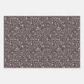 Bärenpfähle, Twigs, Berries, Brauner Glitzer W Geschenkpapier Set (Vorderseite)