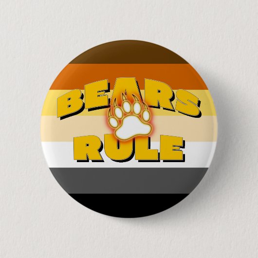 Bärenpferde-Bärengestalt-Bärenhalle Button (Vorderseite)