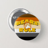 Bärenpferde-Bärengestalt-Bärenhalle Button (Vorne & Hinten)