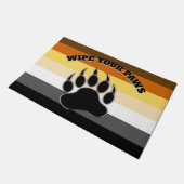 Bärenpferde Bärenpfeife Wischen Sie Ihre Pfoten Fußmatte (Schrägansicht)