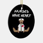 Bärenpfleger haben herzliche T - Shirt und Geschen Keramik Ornament (Rechts)