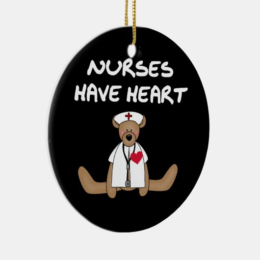 Bärenpfleger haben herzliche T - Shirt und Geschen Keramik Ornament (Rechts)