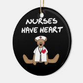 Bärenpfleger haben herzliche T - Shirt und Geschen Keramik Ornament (Links)