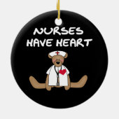 Bärenpfleger haben herzliche T - Shirt und Geschen Keramik Ornament (Hinten)