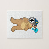 Bärenpolizist Magnifying Glas Puzzle (Horizontal)