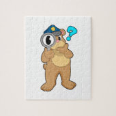 Bärenpolizist Magnifying Glas Puzzle (Vertikal)