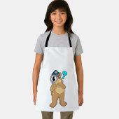 Bärenpolizist Magnifying Glas Schürze (Insitu)