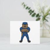 Bärenpolizist Postkarte (Stehend Vorderseite)