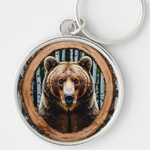 Bärenportrait Schlüsselanhänger