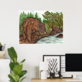 Bärenposter Poster (Heimbüro)