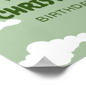 Bärenposter zum ersten Geburtstag Poster (Ecke)