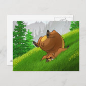 Bärenpostkarten Postkarte (Vorne/Hinten)