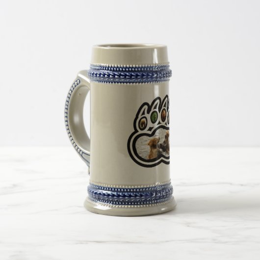 Bärenpranke Bierglas (Vorderseite Links)